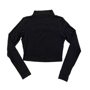 Lululemon All Aligned Mock Neck Long Sleeve Top 6 Athleisure Cropped W3DKZS